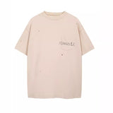 Maison margiela mm splash printing watch bag half turtleneck short-sleeved t-shirt
