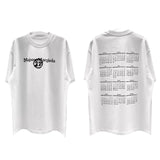 Maison margiela digital direct printing printing process calendar pattern drop shoulder loose short sleeve t-shirt