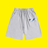 Cross-border trade trapstar rainbow letter gradient towel embroidery short sleeve t-shirt & fog high street shorts set