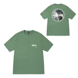 Summer running volume stussy short-sleeved t-shirt dice black eight ice cream comfy basics american couple summer t