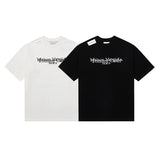 Pure cottonembroiderletterlogosimplejapanese style short-sleeved t