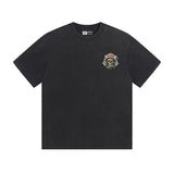 high version gods short sleeve heavy weight washed fog high street skull pure cottonprinting round