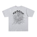 Spder hip hop singer youngthug foam letter couple short-sleeved t-shirt full of diamonds shorts