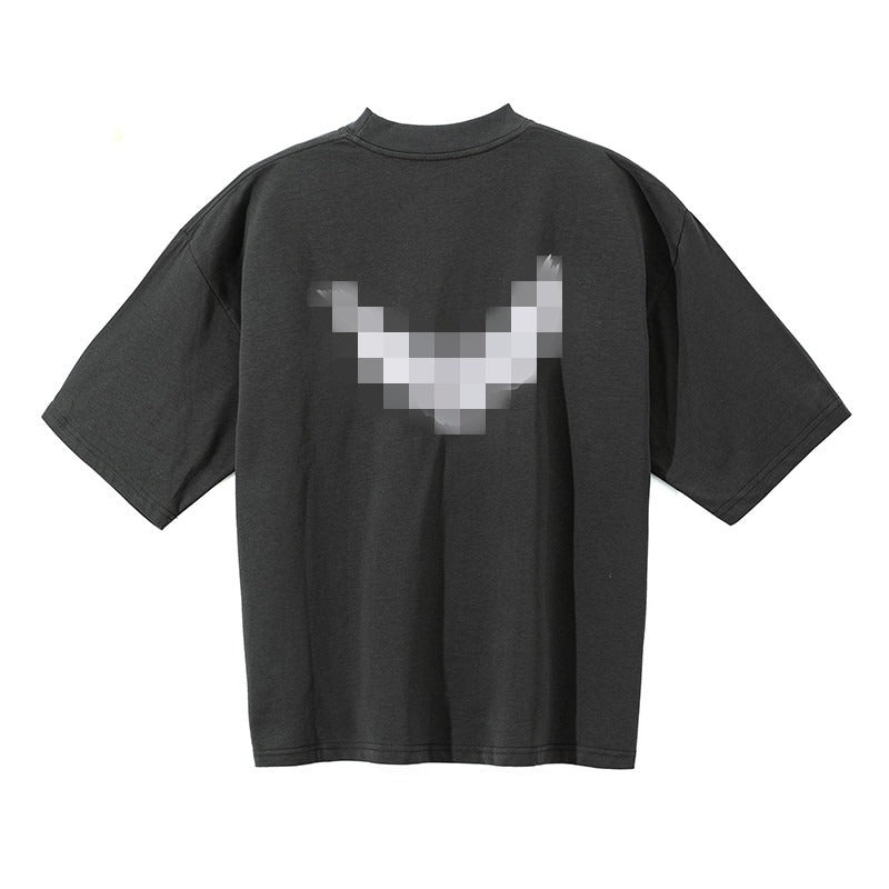 Correct version kanye kanye three-party joint peace dove short-sleeved t-shirt casual american high street hooded sweatshirt