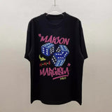 T-shirt six-sided dice heavy weight large size short sleeves
