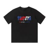 Factory direct trapstar rainbow letter gradient towel embroidery short sleeve t-shirt & fog high street shorts set