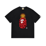 B@pe tshirtsssummer ape head little monkey camouflage short-sleeved round neck t-shirt