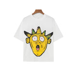 Wholesale billin hip-hop high street cartoon graphic dropped shoulder couple's short sleeve t-shirt