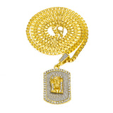 Jewelry Hip Hop Diamond Army Pendant rapper Dog Tags