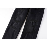 KSUBI Jeans Slim Fit Casual Stretch Ripped Jeans