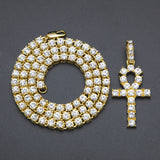 Jewelry Diamond Ancient Egyptian Anhe Key Pendant Crosses Egypt Pieces Ankh
