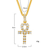 Jewelry Diamond Ancient Egyptian Anhe Key Pendant Crosses Egypt Pieces Ankh