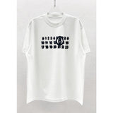 Three-dimensional foam printing high weight double yarn pure cotton short-sleeved t-shirt