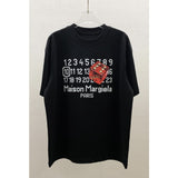 Digital direct-injection 3d amber six-sided dice print crew neck t-shirt