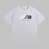 Cross-border trade trapstar rainbow letter gradient towel embroidery short sleeve t-shirt & fog high street shorts set