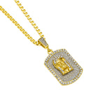 Jewelry Hip Hop Diamond Army Pendant rapper Dog Tags