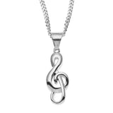 Jewelry Music Note Pendant Necklace Couple Personality Pendant St. Valentine's