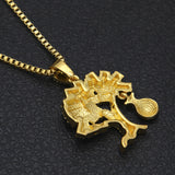 Jewelry Hip Hop Diamond Moneybag Christmas Tree Pendant