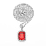 Jewelry Hip Hop Diamond Set Jewel Pendant Necklace Spectrum St. Valentine's