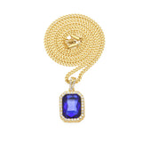 Jewelry Hip Hop Diamond Set Jewel Pendant Necklace Spectrum St. Valentine's