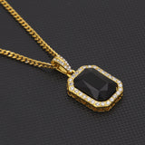 Jewelry Hip Hop Diamond Set Jewel Pendant Necklace Spectrum St. Valentine's