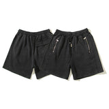 Hip-hop shorts rep washed distressed shorts trendyretro drawstring terry sports casual half length pants