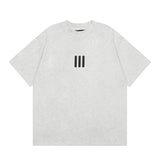 Flocked letter essentials short-sleeved t-shirt hip-hop half-sleeved high street fog american shorts