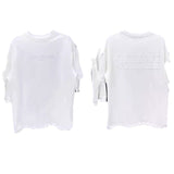 Summer appliqué high-density embroidered crew neck short sleeve t-shirt