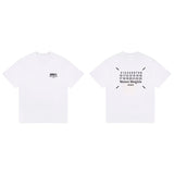Digital logo front and back printing double yarn pure cotton neutral style short-sleeved t
