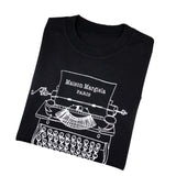 Retro typewriter digital direct printing craft round neck short sleeve t