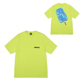 Summer running volume stussy short-sleeved t-shirt dice black eight ice cream comfy basics american couple summer t