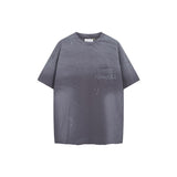 Maison margiela mm splash printing watch bag half turtleneck short-sleeved t-shirt