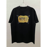 Crew neck t-shirt, digital direct-to-garment print, double yarn combed cotton short sleeve