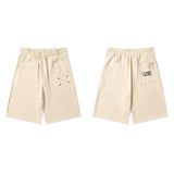 Summerpure cotton digital printing loose drawstring shorts