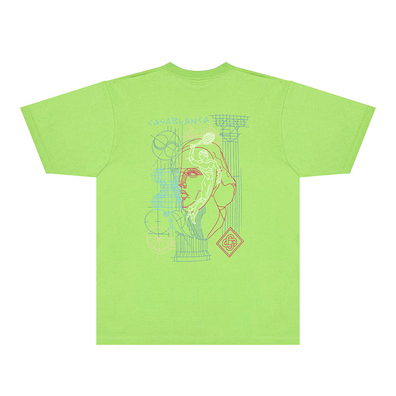 Casablanca T Shirts Fashion Print Street