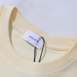 Rhude T Shirts Cannes Beach Coconut Printing Cotton Casual Short Sleeves Men and Women