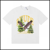 American trend rhu marlboro high definition printing de casual round neck short sleeve t-shirt export wholesale