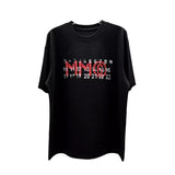 Crew neck, digitally printed red logo, relaxed fit, plus size short sleeve tee