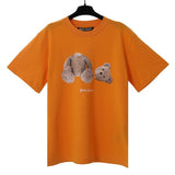 Correct version of pa beheaded bear short sleeve palm tree high street ins teddy bear shark love