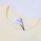 Rhude T Shirts Solid Color R Letter Printing Cotton Casual Short Sleeve Men and Women