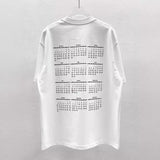 Maison margiela digital direct printing printing process calendar pattern drop shoulder loose short sleeve t-shirt