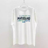 Digital direct printing process pure cotton double yarn youth round neck short-sleeved t
