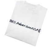 A high-quality handwritten font stereo foam process pure cotton short-sleeved t-shirt