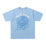 Spder hip hop singer youngthug foam letter couple short-sleeved t-shirt full of diamonds shorts