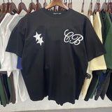 American cole buxton short sleeve men's couple ins high street spring summer loose t-shirt women's cb