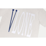 Vlone T Shirt Spring Summer Oil Painting Letter Print
