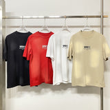 Maison margiela spray washed and distressed pure cotton high weight thick short sleeves