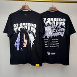 Cough syrup short-sleeved high-quality pure cotton round neck t-shirt fashionprinting breathable short-sleeved summer
