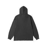 Embroidered letter & number minimalist couple's hoodie - autumn/winter sweatshirt