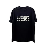 Three-dimensional foam printing high weight double yarn pure cotton short-sleeved t-shirt
